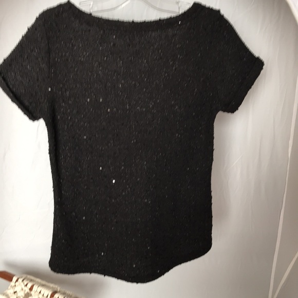 Lady Dutch sequinned scoop neck short sleeve top - Picture 5 of 5